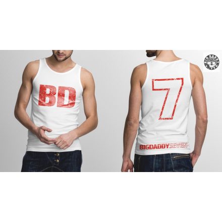 BD7 atléta trikó (fehér,fekete)